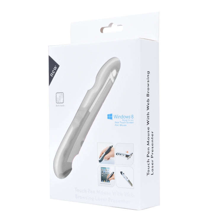 PR-08 1600DPI 6 Keys 2.4G Wireless Electronic Whiteboard Pen Multi-Function Pen Mouse PPT Flip Pe...