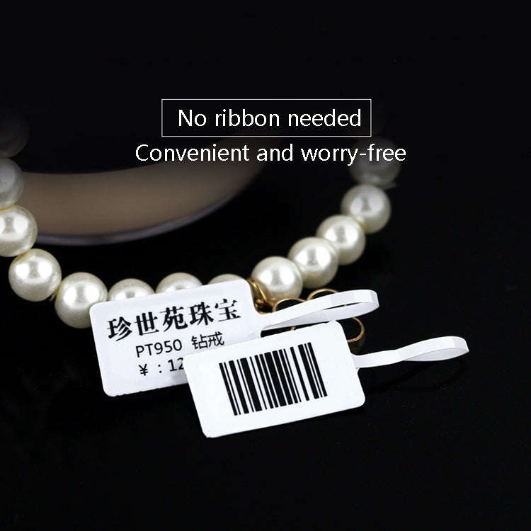 2 PCS Jewelry Tag Price Label Thermal Adhesive Label Paper for NIIMBOT B11 / B3S, Size: 02F Festi...