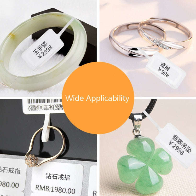 2 PCS Jewelry Tag Price Label Thermal Adhesive Label Paper for NIIMBOT B11 / B3S, Size: 02F Festi...