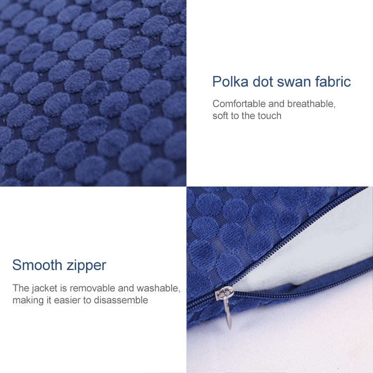 Memory Foam Thicken Stool Cushion Sofa Window Sill Bay Window Seat Cushion, Colour: Bandage (Navy...