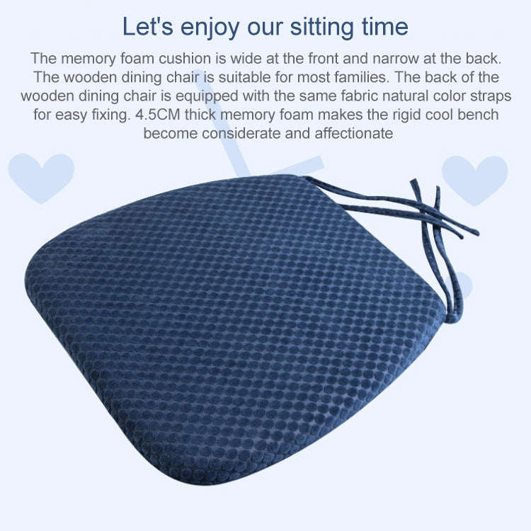Memory Foam Thicken Stool Cushion Sofa Window Sill Bay Window Seat Cushion, Colour: Bandage (Navy...