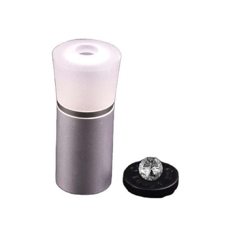 2 PCS Metal Cutting Mirror Jewelry Diamond Identification Tool 10 Times Magnifying Glass Diamond ...