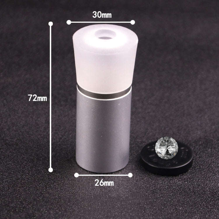 2 PCS Metal Cutting Mirror Jewelry Diamond Identification Tool 10 Times Magnifying Glass Diamond ...