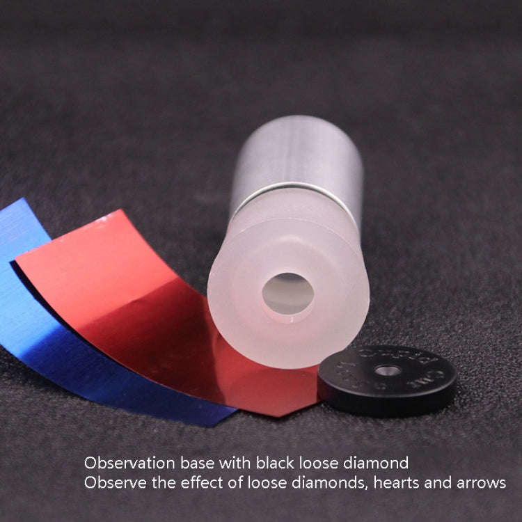 2 PCS Metal Cutting Mirror Jewelry Diamond Identification Tool 10 Times Magnifying Glass Diamond ...