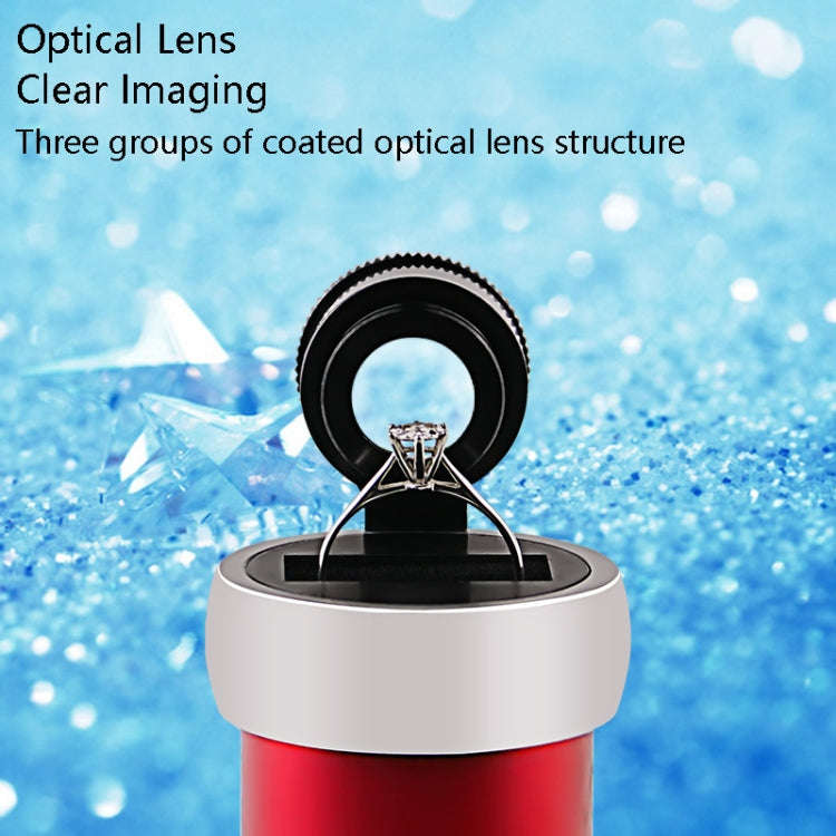 10x HD Optical Glass Lens Diamond GIA Waist Code Professional Jewelry Waist Edge Code Appraisal M...