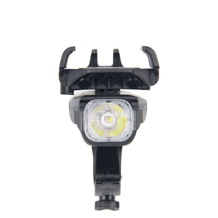 500LM Bicycle Light Mobile Phone Holder Multi-Function Riding Front Light With Horn 4000 mAh (Bla...