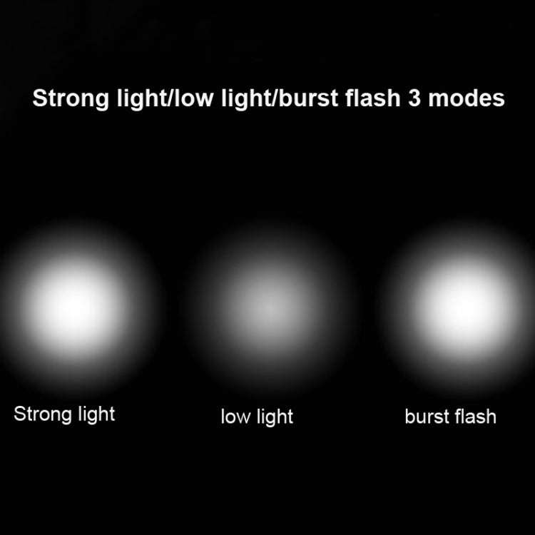 500LM Bicycle Light Mobile Phone Holder Multi-Function Riding Front Light With Horn 2400 mAh (Bla...