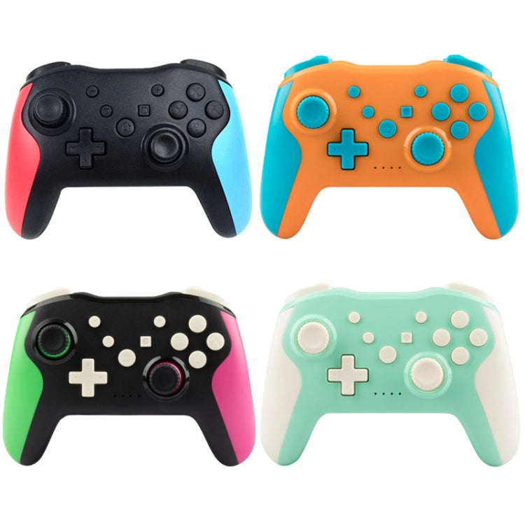 NS009 6-Axis Vibration Burst Wireless Bluetooth Gamepad For Switch Pro(Black Green Purple)