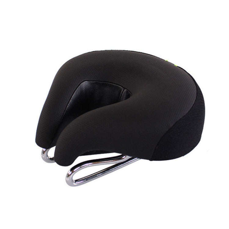 Bicycles Soft Saddle Mountain Bikes Thick Shock Absorption & Comfortable Seat Accessories(Black)