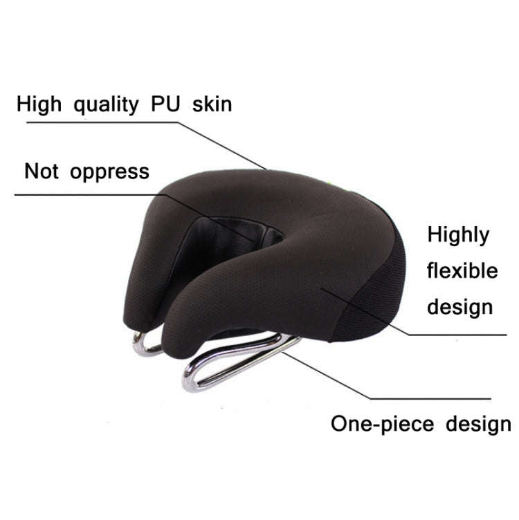 Bicycles Soft Saddle Mountain Bikes Thick Shock Absorption & Comfortable Seat Accessories(Black B...