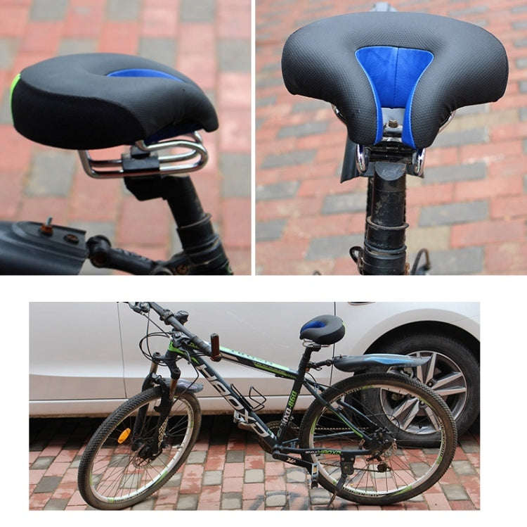Bicycles Soft Saddle Mountain Bikes Thick Shock Absorption & Comfortable Seat Accessories(Black B...