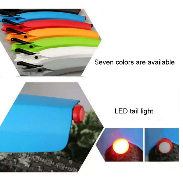 Bicycle Fender With LED Taillights Mountain Bike Fender Quick Release 26 Inch Riding Accessories(...