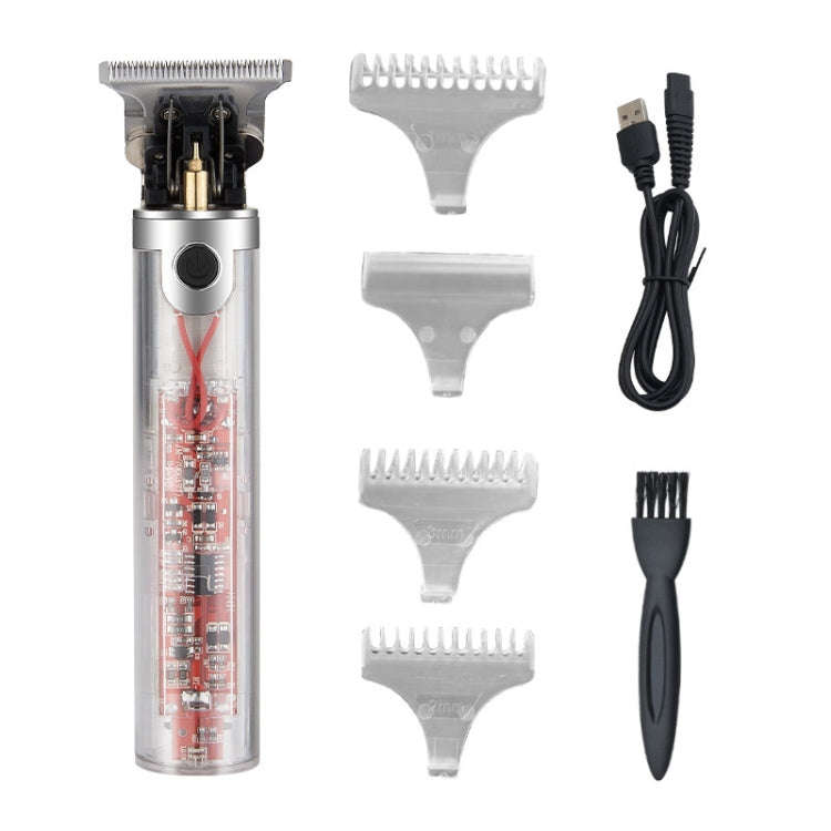 Transparent Body Low Noise USB Charging Electric Clipper(JM-701)