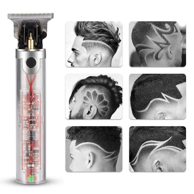 Transparent Body Low Noise USB Charging Electric Clipper(JM-701)