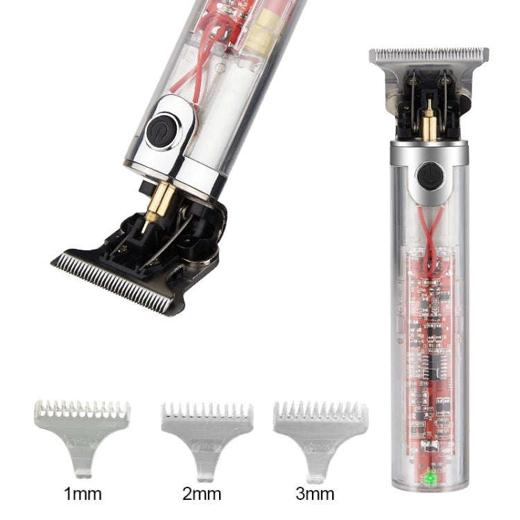 Transparent Body Low Noise USB Charging Electric Clipper(JM-701)