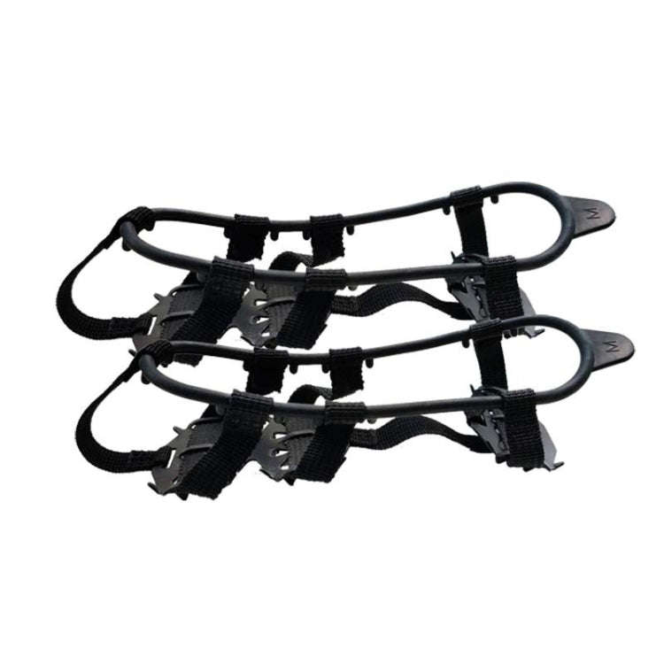 Outdoor 24-Tooth Reinforced Crampons Non-Slip Shoe Covers Snow Claws Winter Hiking Shoes Spikes C...