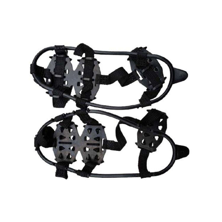 Outdoor 24-Tooth Reinforced Crampons Non-Slip Shoe Covers Snow Claws Winter Hiking Shoes Spikes C...