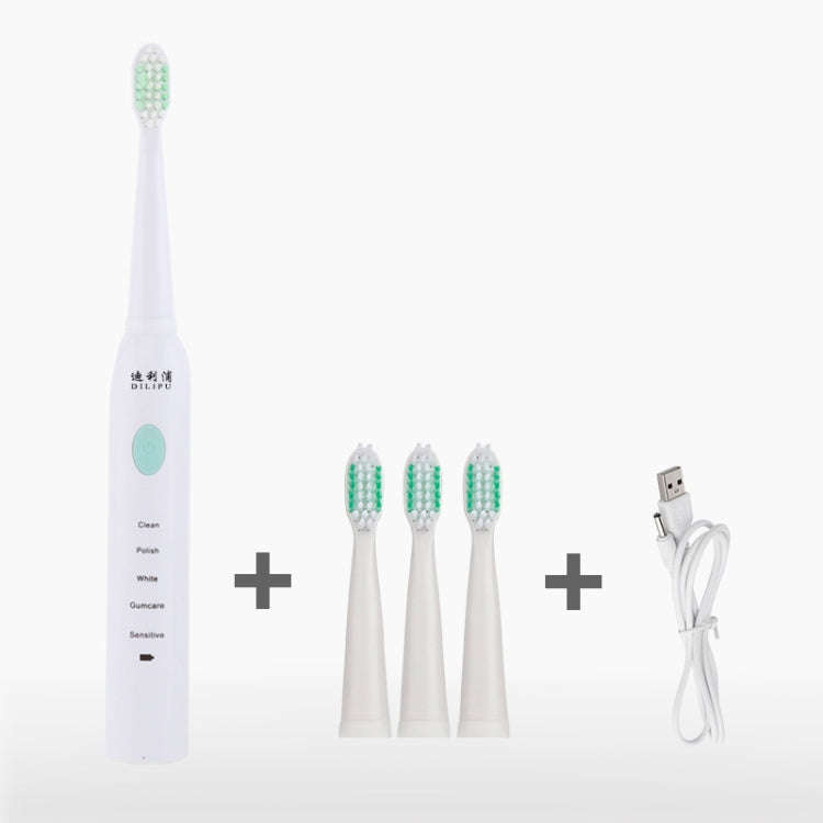 DELIPU Electric Toothbrush Rechargeable Sonic 5-Speed Adjustment Children Adult Household Waterpr...