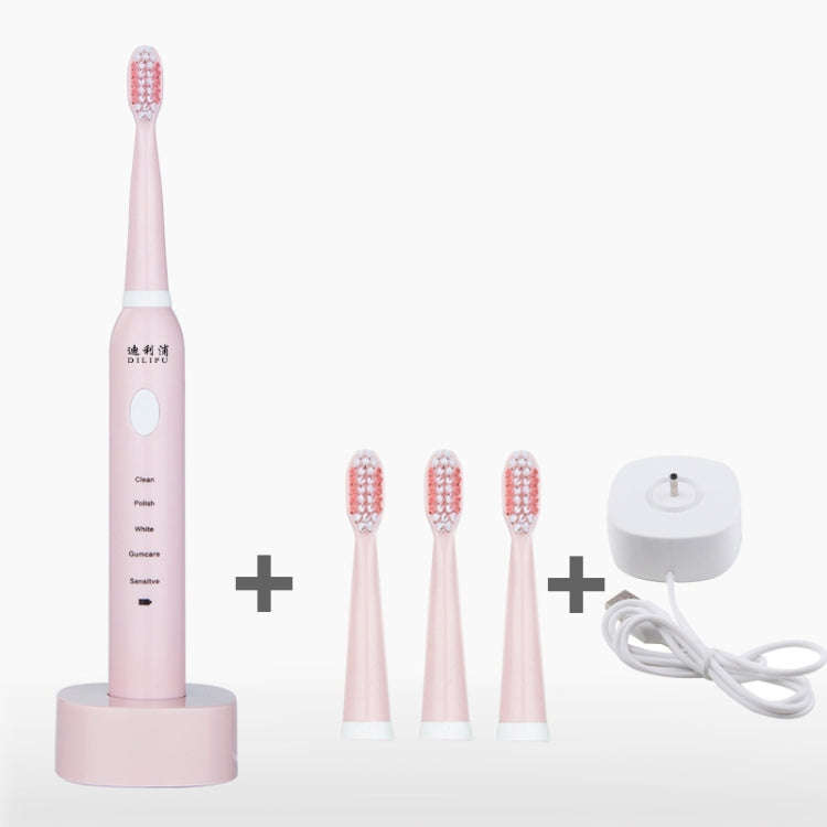DELIPU Electric Toothbrush Rechargeable Sonic 5-Speed Adjustment Children Adult Household Waterpr...