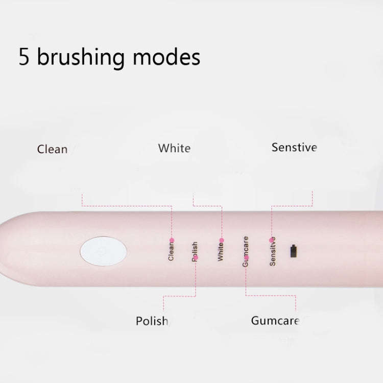 DELIPU Electric Toothbrush Rechargeable Sonic 5-Speed Adjustment Children Adult Household Waterpr...