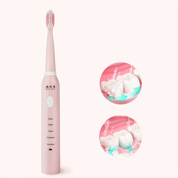 DELIPU Electric Toothbrush Rechargeable Sonic 5-Speed Adjustment Children Adult Household Waterpr...