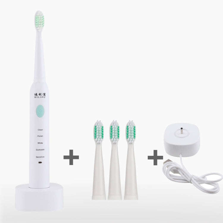 DELIPU Electric Toothbrush Rechargeable Sonic 5-Speed Adjustment Children Adult Household Waterpr...
