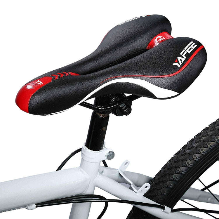 YAFEE YF-1034-3 Soft Mountain Bike Seat Mountain Bike Hollow Breathable Saddle Seat Cushion Bicyc...