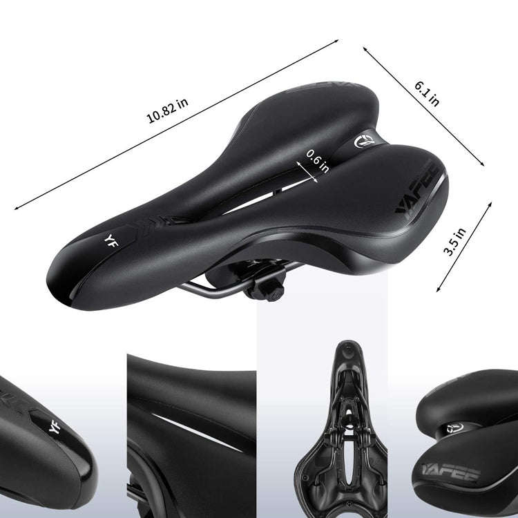 YAFEE YF-1034-3 Soft Mountain Bike Seat Mountain Bike Hollow Breathable Saddle Seat Cushion Bicyc...