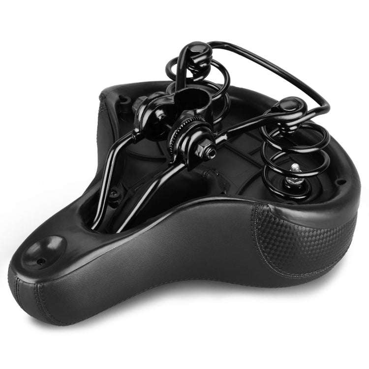 Reflective Spring Saddle Mountain Bike Seat Bicycle Seat Bicycle Seat(Black Green)