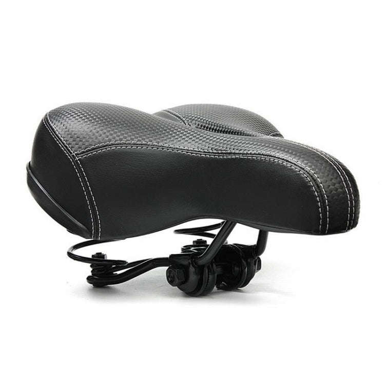 Mountain Bike Seat Comfortable Bike Seat Thick Soft Elastic Sponge(Black)