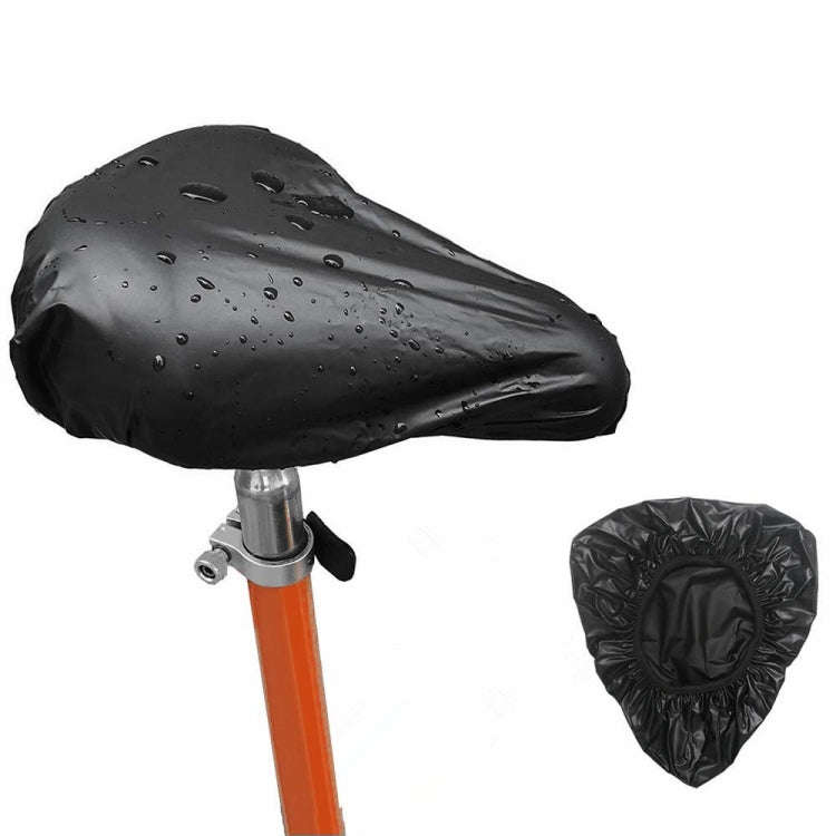2pcs Bicycle Saddle Waterproof Cover Bicycle Seat PVC Waterproof Seat Cover Hot Pressed Rain Cove...