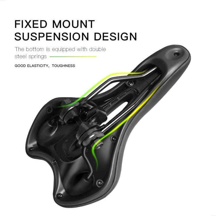 Silicone Bicycle Seat GEL Mountain Bike Saddle Bicycle Seat Saddle(Black Blue)