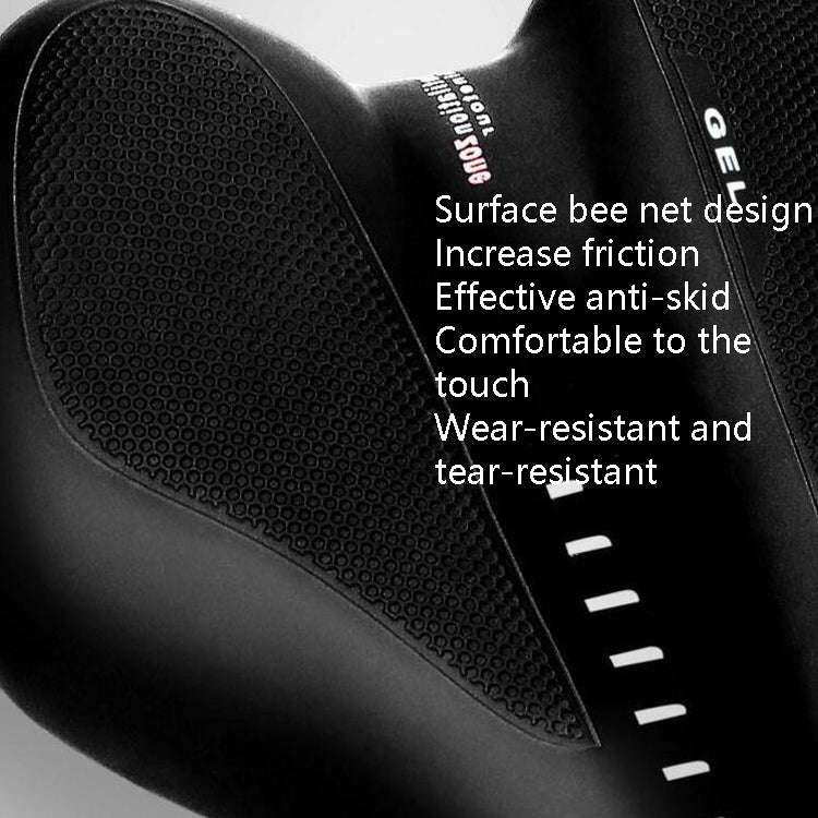 Silicone Bicycle Seat GEL Mountain Bike Saddle Bicycle Seat Saddle(Black Blue)