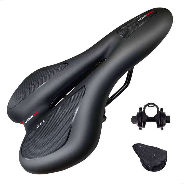 Silicone Bicycle Seat GEL Mountain Bike Saddle Bicycle Seat Saddle(Black Blue)
