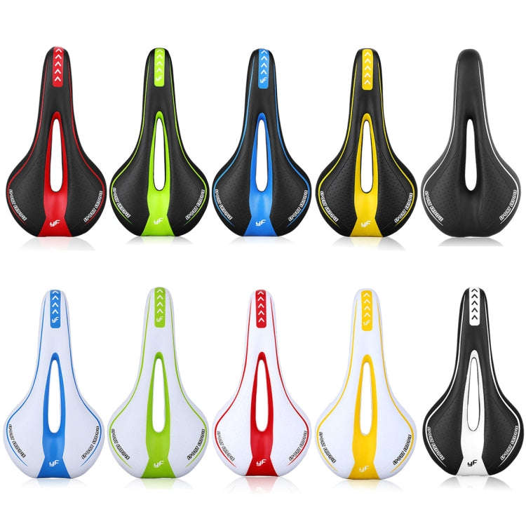 YAFEE YF-1018 Mountain Bike Saddle Bicycle Riding Saddle Bicycle Saddle(Black Blue)