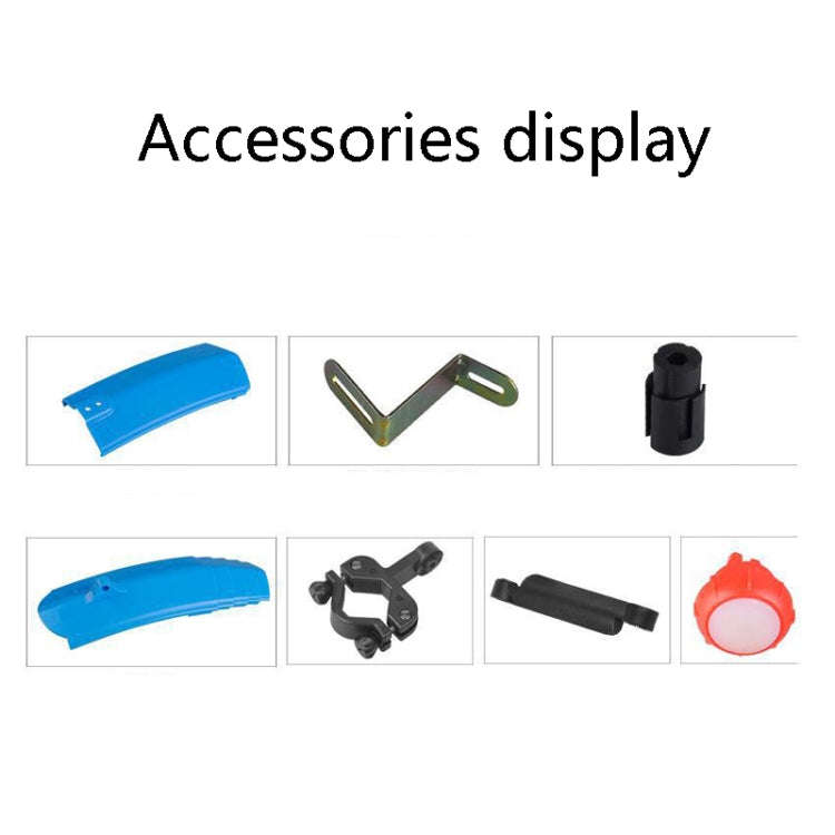 Bicycle Telescopic Folding Mudguard  27.5 Inch Extended Water Retaining LED Taillight(Red)