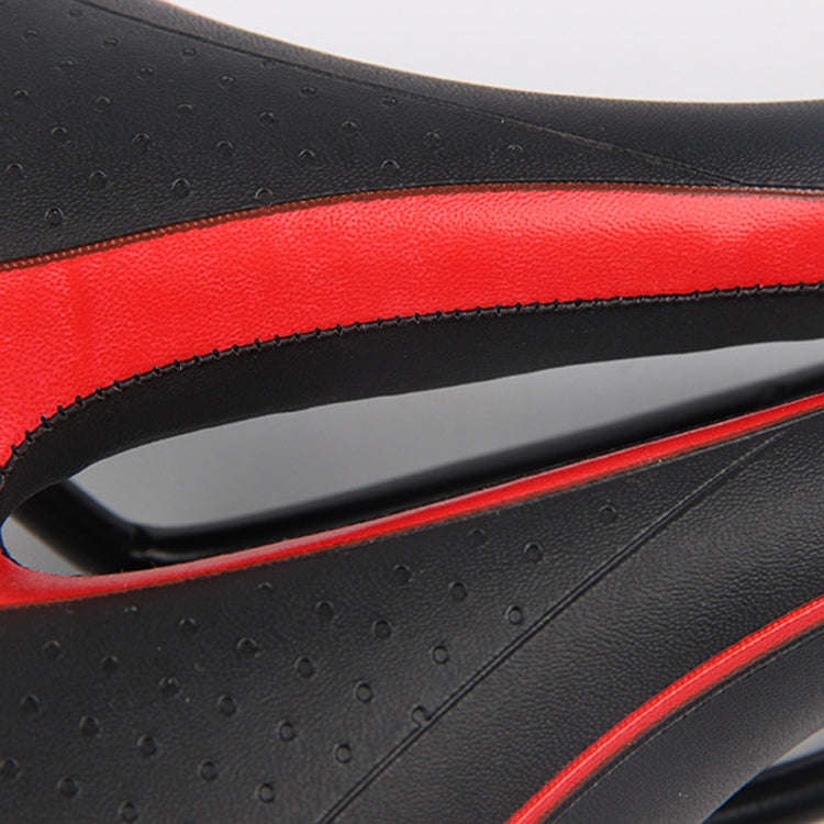 Mountain Bike Saddle Road Bike Folding Car Seat Cushion Cycling Equipment, Colour: Black Red(No S...