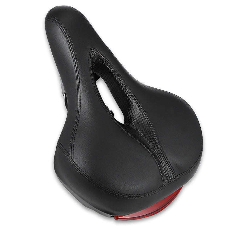 Bicycle Cushion With Lamp Bicycle Saddle Mountain Bike Saddle(Black)