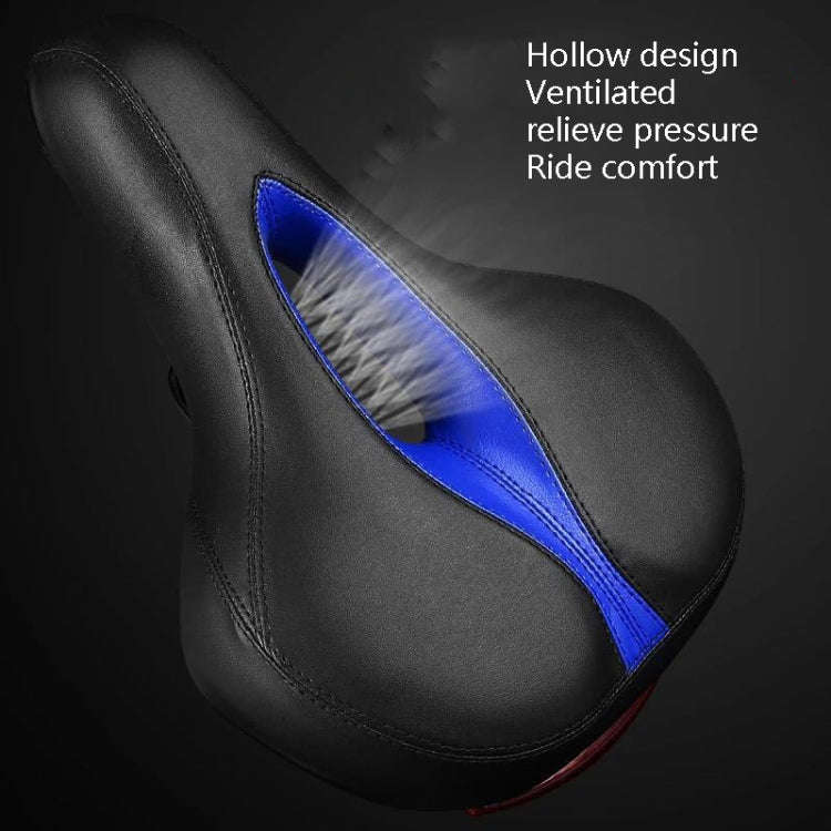 Bicycle Cushion With Lamp Bicycle Saddle Mountain Bike Saddle(Red)