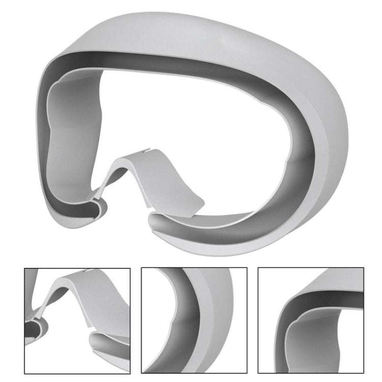 For Pico 4 VR Goggles Eye Pads  Silicone Protective Cover(Light Gray)
