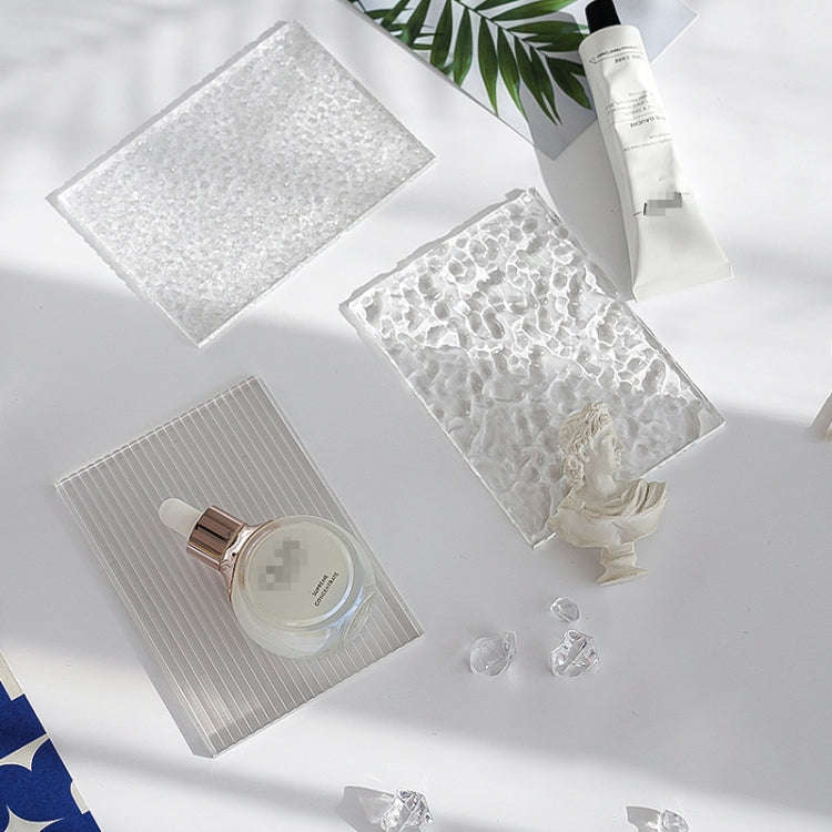 3 PCS 10 x 10cm Acrylic Texture Background Board Photo Props Background Decorative Geometric Orna...