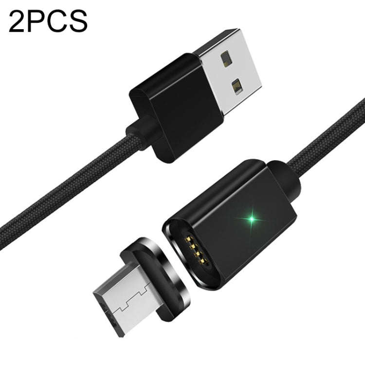 2 PCS ESSAGER Smartphone Fast Charging and Data Transmission Magnetic Cable with Micro USB Magnet...