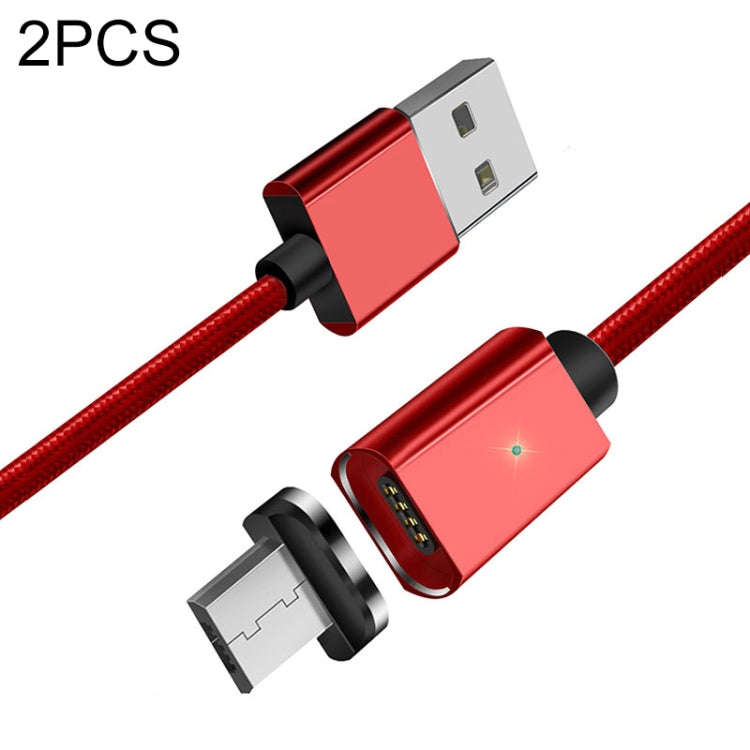 2 PCS ESSAGER Smartphone Fast Charging and Data Transmission Magnetic Cable with Micro USB Magnet...