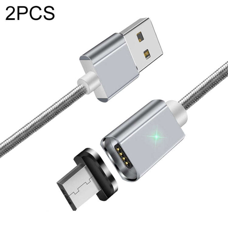 2 PCS ESSAGER Smartphone Fast Charging and Data Transmission Magnetic Cable with Micro USB Magnet...