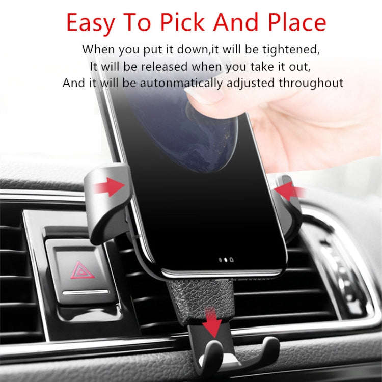 Car Air Vent Mount Gravity Phone Holder Universal Gravity Smartphone Support Black