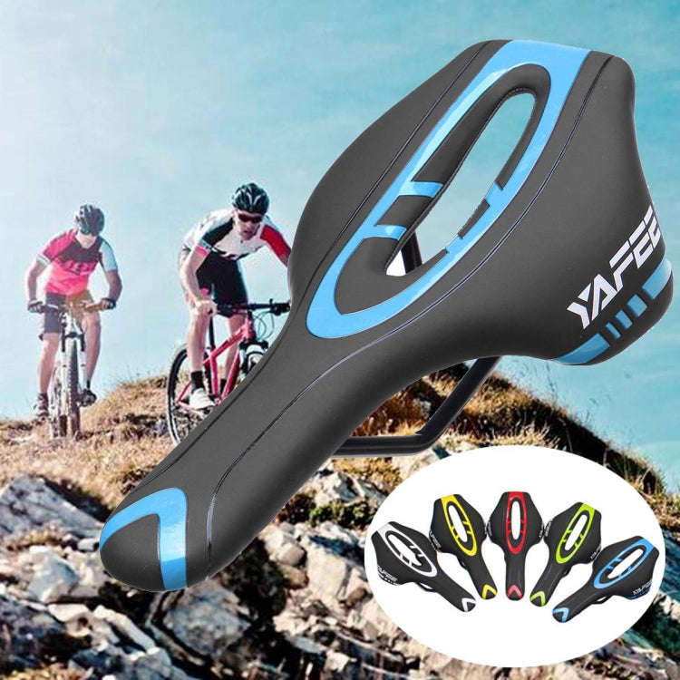 YAFEE Mountain Bike Saddle Mountain Bike Seat Hollow Bicycle Seat(Red)