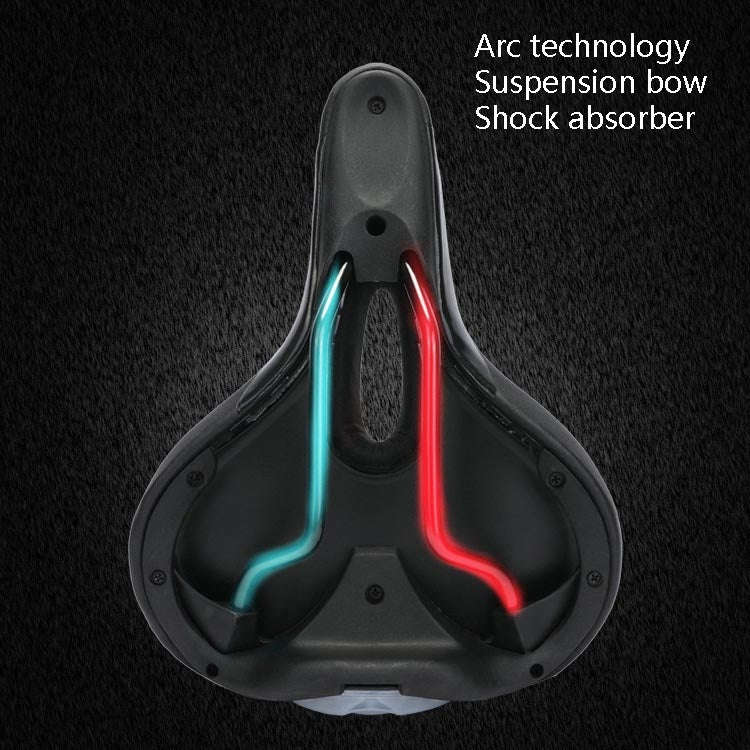 YAFEE Taillight Bicycle Seat Mountain Bike Saddle With Light Seat(Red)