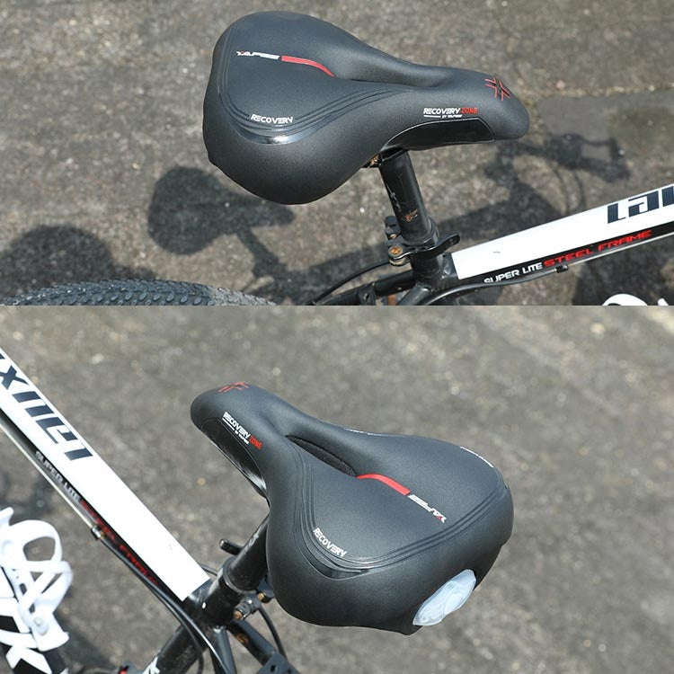 YAFEE Taillight Bicycle Seat Mountain Bike Saddle With Light Seat(Red)