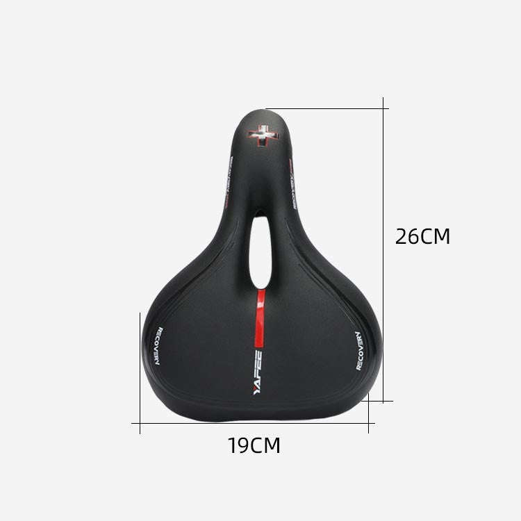 YAFEE Taillight Bicycle Seat Mountain Bike Saddle With Light Seat(Red)