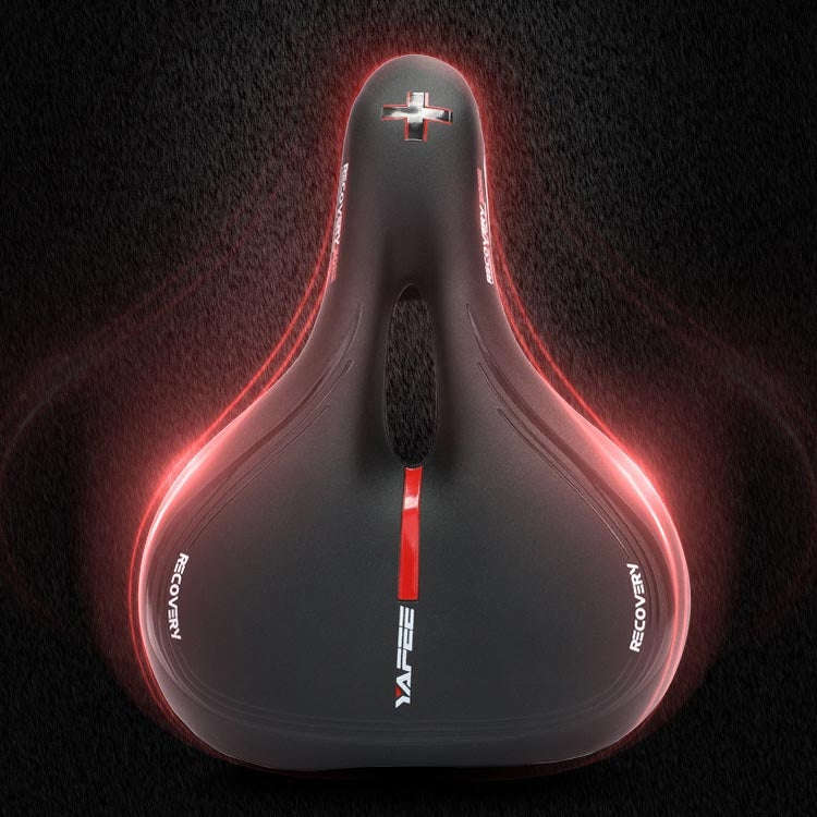 YAFEE Taillight Bicycle Seat Mountain Bike Saddle With Light Seat(Red)
